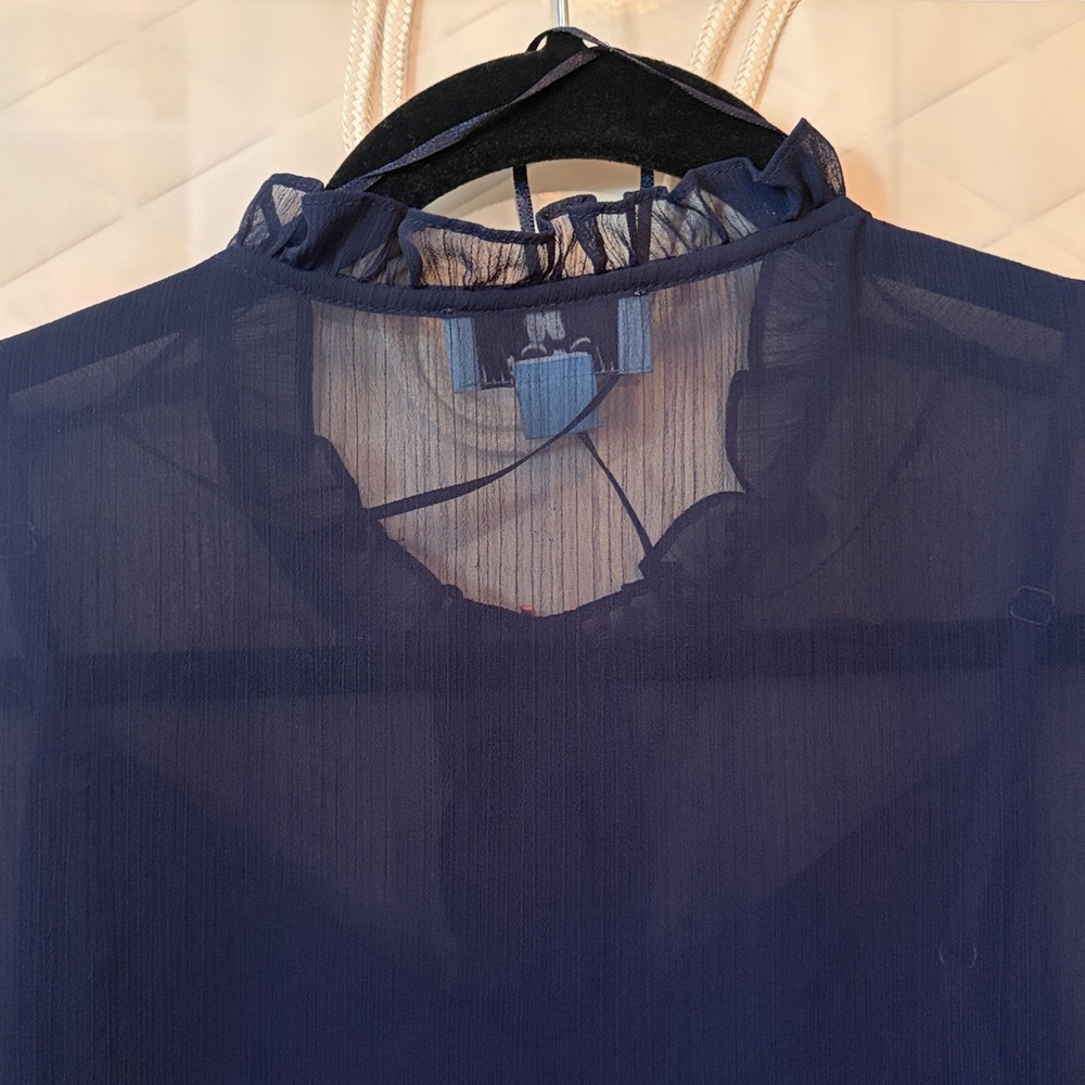 Cece Chiffon Button Down Blouse - image 7